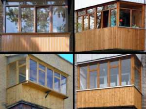 Примеры обшивки балкона вагонкой из натурального дерева в Ростове