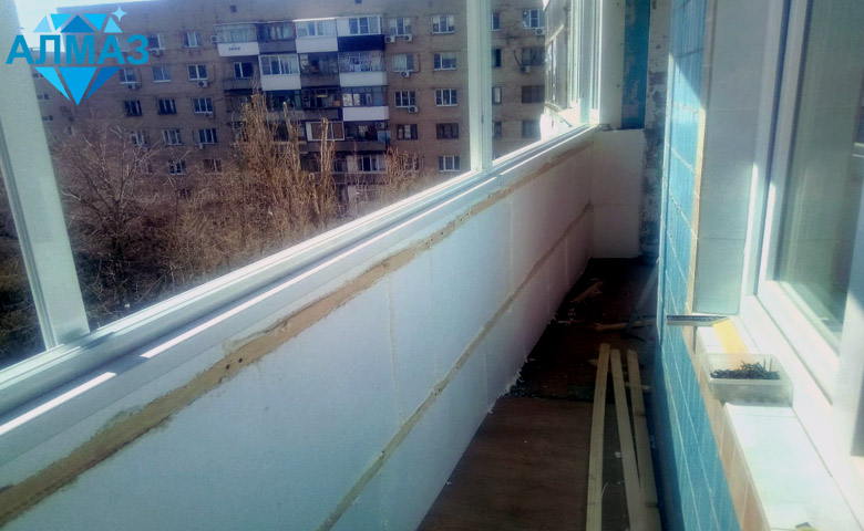 Утепление и отделка балкона, алюминиевые окна, Ростов на Дону